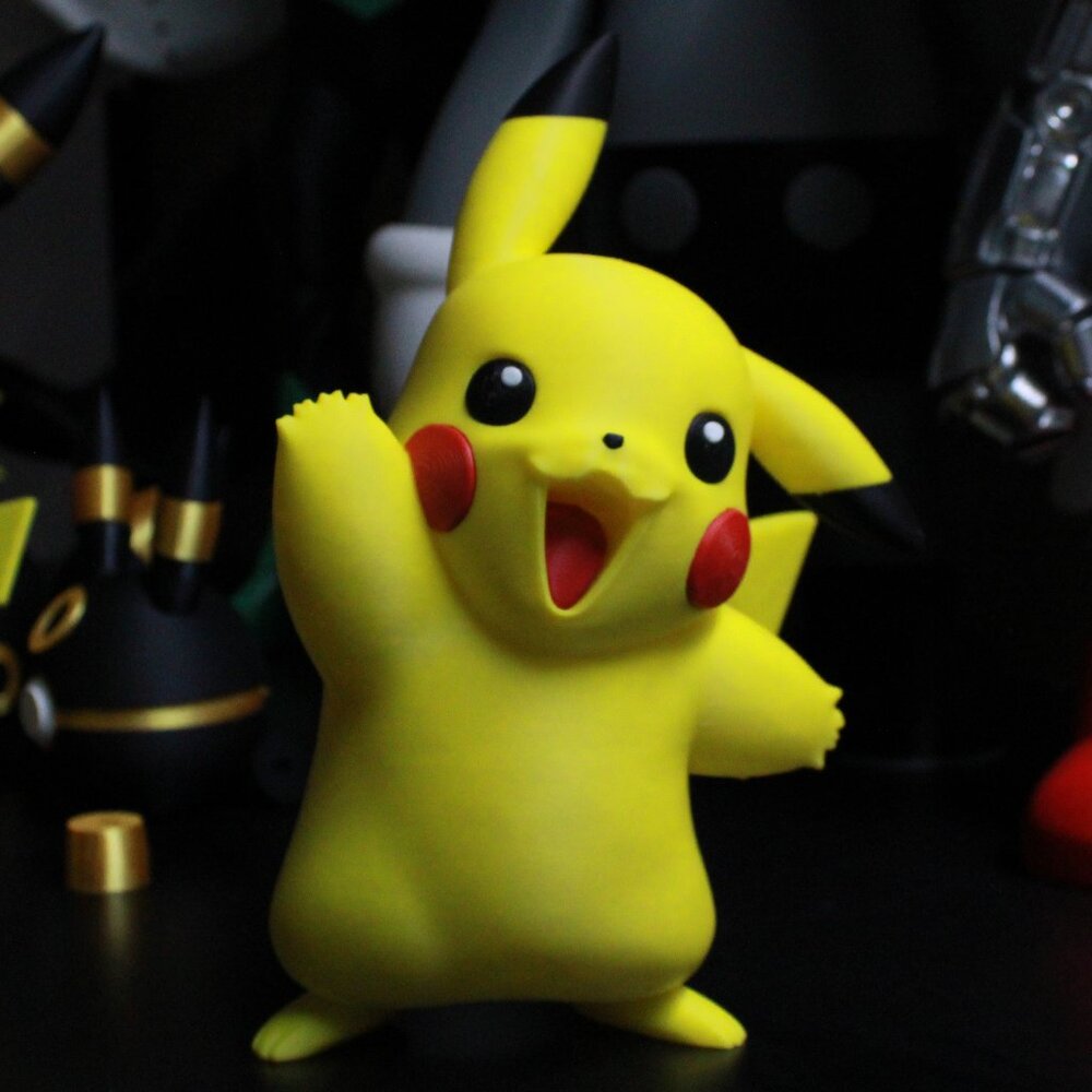 3D Printed Pokemon "Pikachu" Figurine